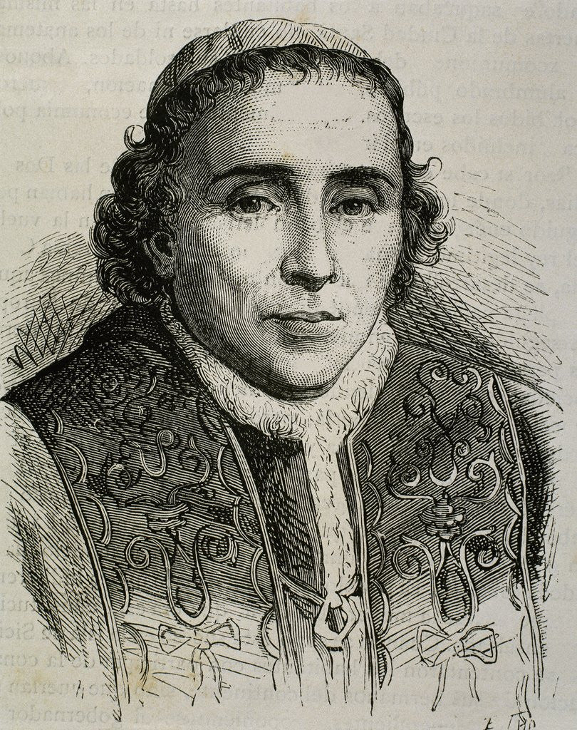 Detail of Pope Pius VII by Anonymous