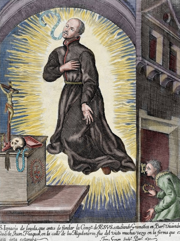 Detail of Ignatius of Loyola (1491-1556). Priest since 1537. Founded the Society of Jesus (Jesuits). by Anonymous