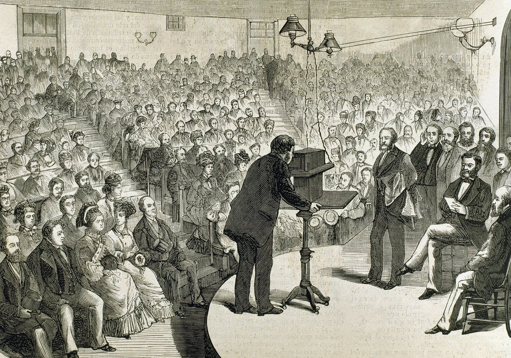 Detail of Experiments on the phone from Dr. Alexander Graham Bell (1847-1922), by Anonymous