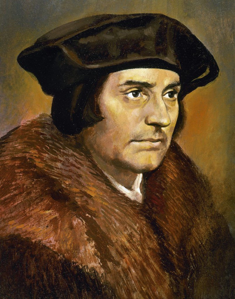 Detail of Thomas More (1478-1535) by Corbis