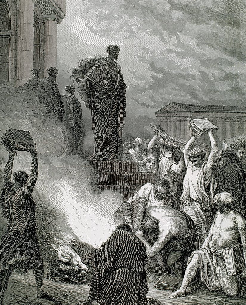 Detail of Apostle Paul (c. 10 - c. 67). Paul in Ephesus. (Acts of the Apostles). by Anonymous