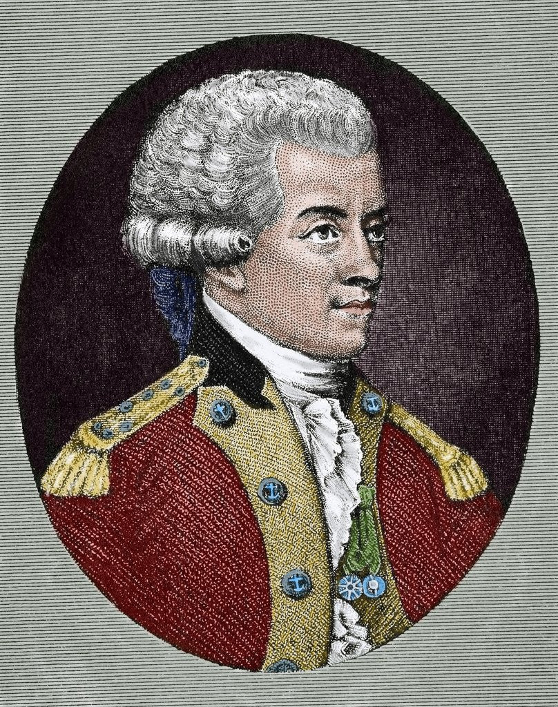 Detail of John Paul Jones (1747-1792). Scottish sailor and the United States naval fighter in the American Rev by Anonymous