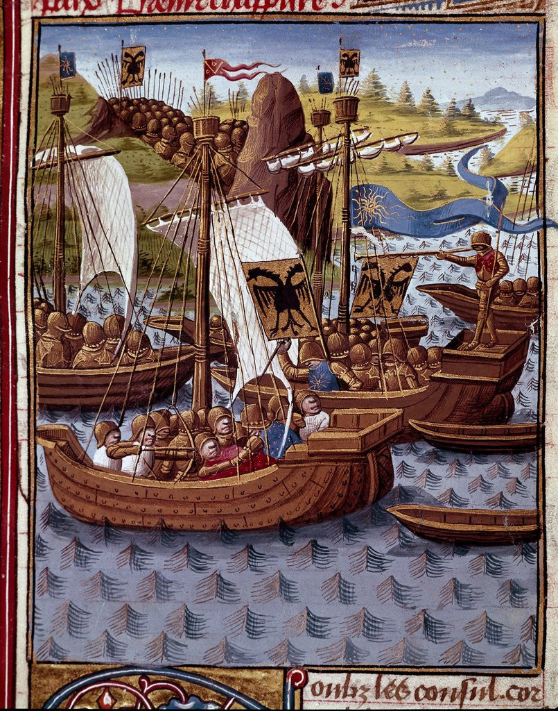 Detail of Manuscript illumination from 'Ad Urbe Condita Libri' by Anonymous