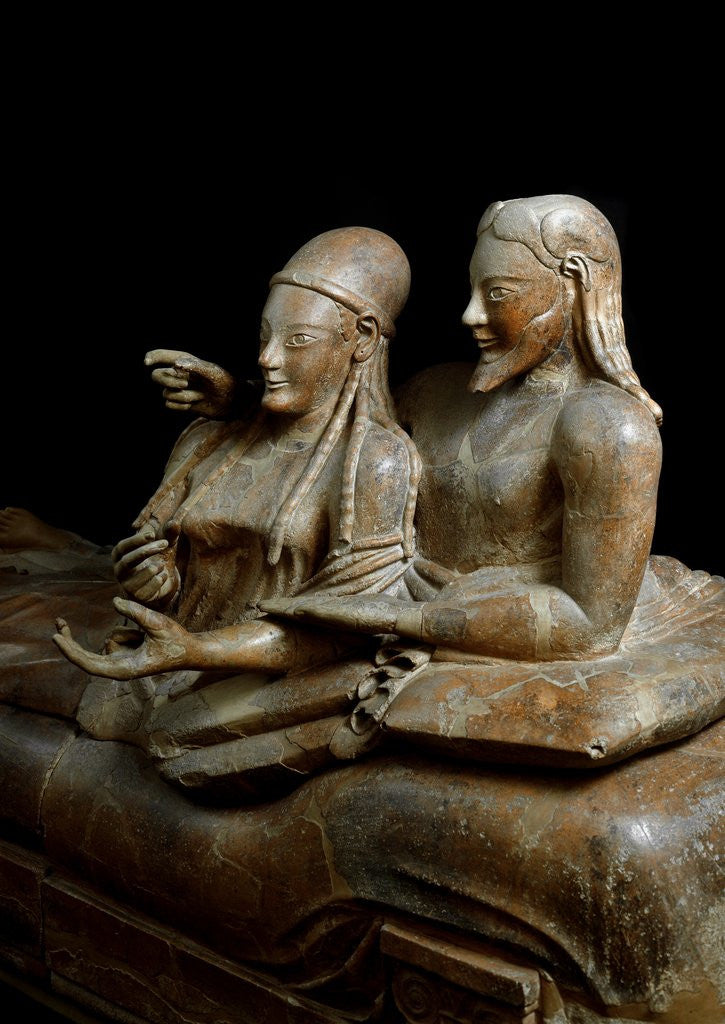 Detail of Detail of Etruscan Sarcophagus of the Spouses by Anonymous