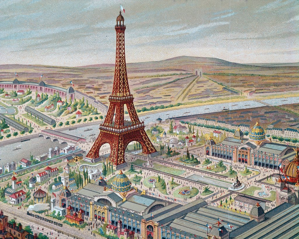 Detail of View of the Universal Exhibition with the Eiffel Tower, 1889 by Corbis