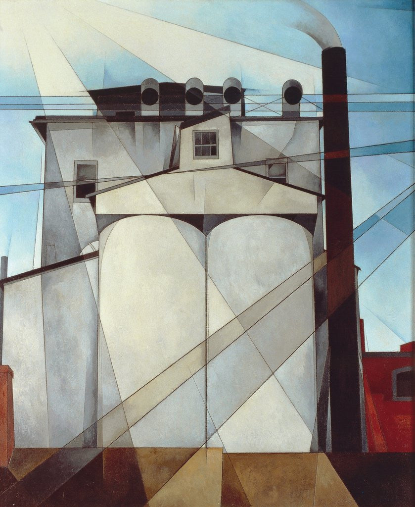 Detail of My Egypt by Charles Demuth