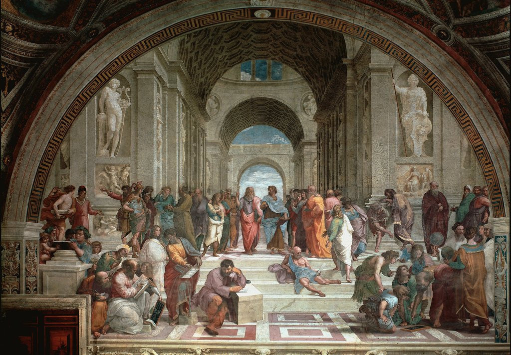 Detail of The School of Athens by Raphael