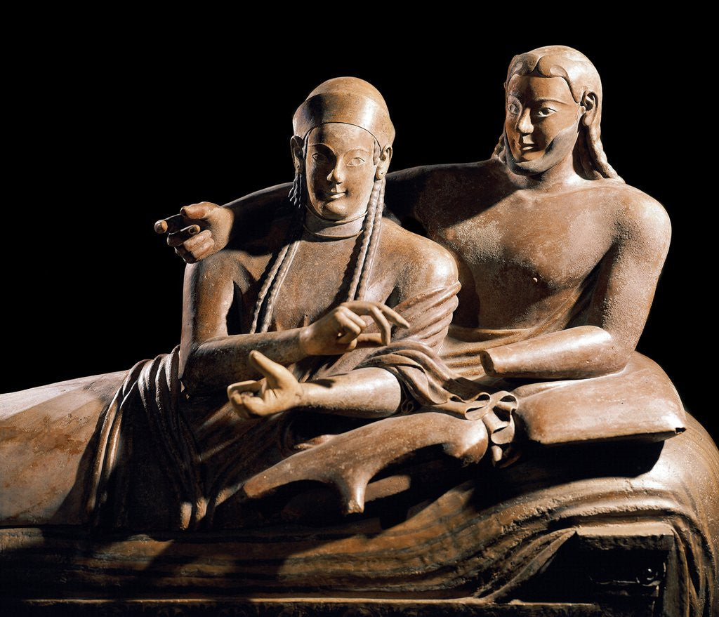 Detail of Detail of Etruscan Sarcophagus of the Spouses by Anonymous