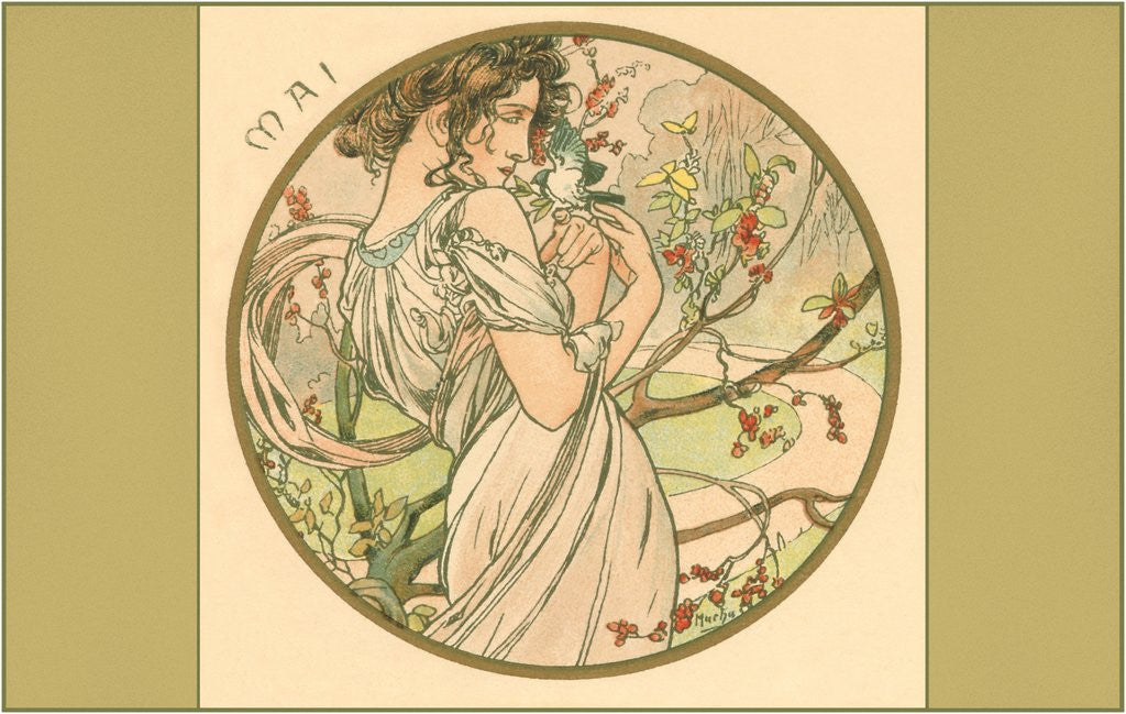 Detail of Art Nouveau Mai by Anonymous