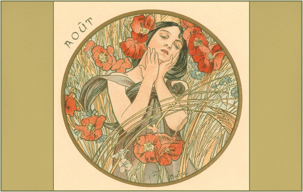 Detail of Art Nouveau Aout by Anonymous