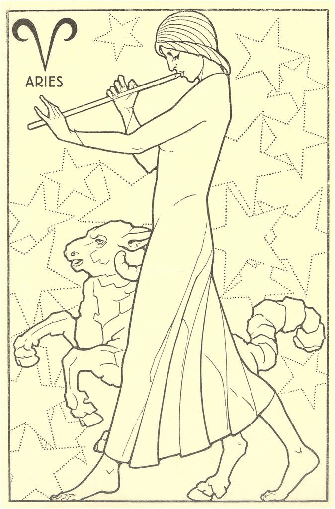 Detail of Aries, the Ram by Anonymous