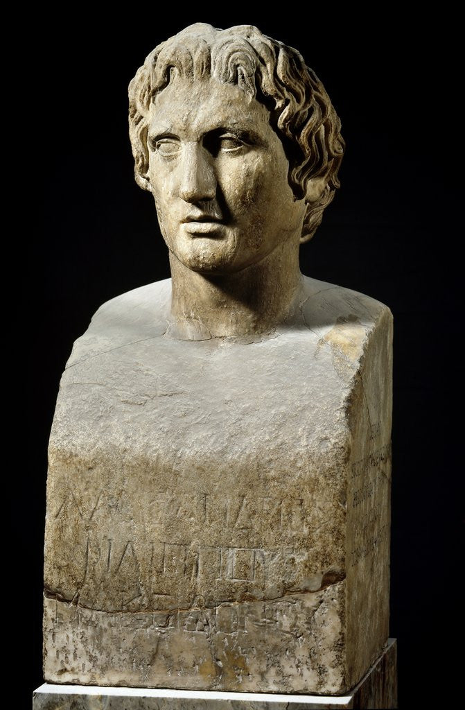 Detail of Bust of Alexander the Great, called the Azara Hermes by Anonymous