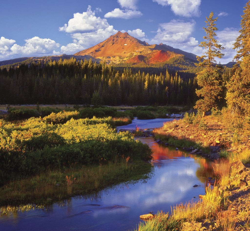 Detail of Broken Top Mountain and Fall Creek by Anonymous