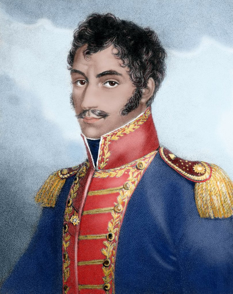 Detail of BOLIVAR, Simon (1793- 1830). Military and Venezuelan statesman. by Corbis