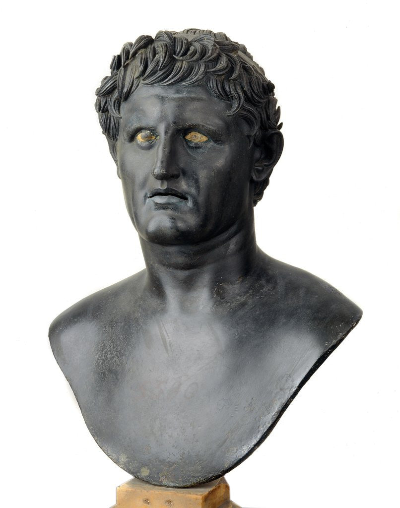Detail of Bronze bust of Seleucus I Nicator by Anonymous