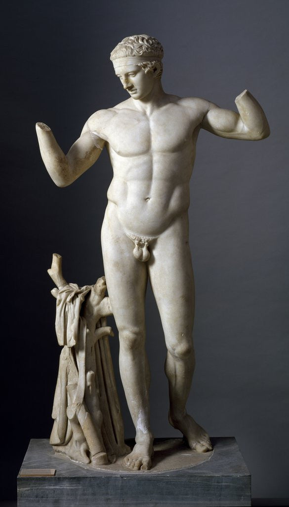 Detail of Statue of Diadoumenos by Anonymous