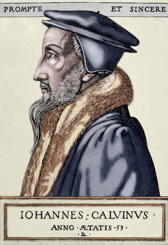 Detail of John Calvin (1509-1564). French theologian and pastor during the Protestant Reformation. by Anonymous