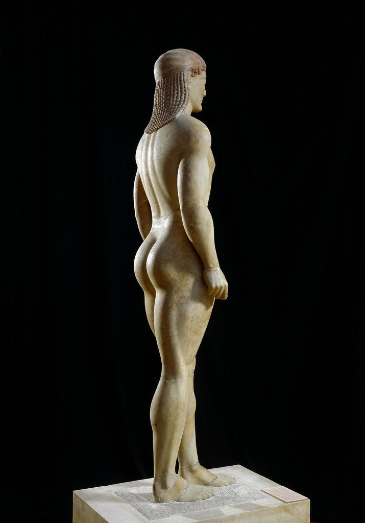 Detail of Archaic Greek kouros by Anonymous