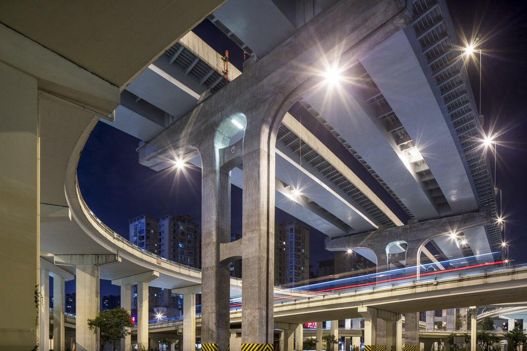 Detail of Highway Overpass, Chengdu, Sichuan Province, China by Anonymous