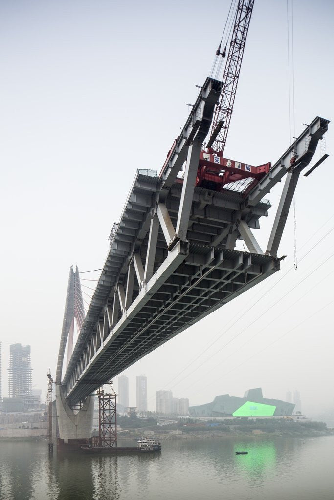 Detail of Dongshuimen Bridge Construction, Chongqing, China by Anonymous