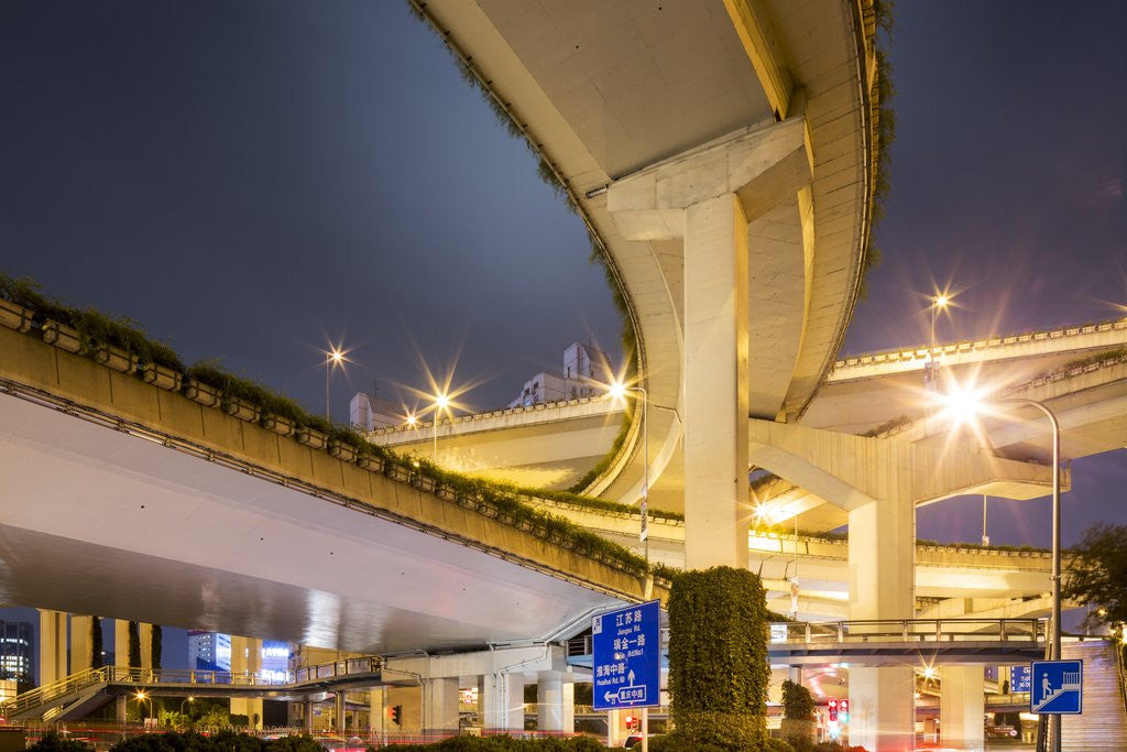 Detail of Highway Overpass, Shanghai, China by Anonymous