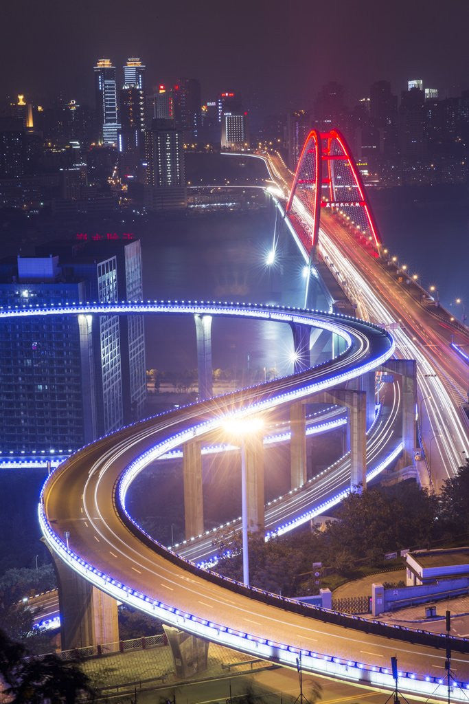 Detail of Caiyuanba Bridge, Chongqing, China by Anonymous