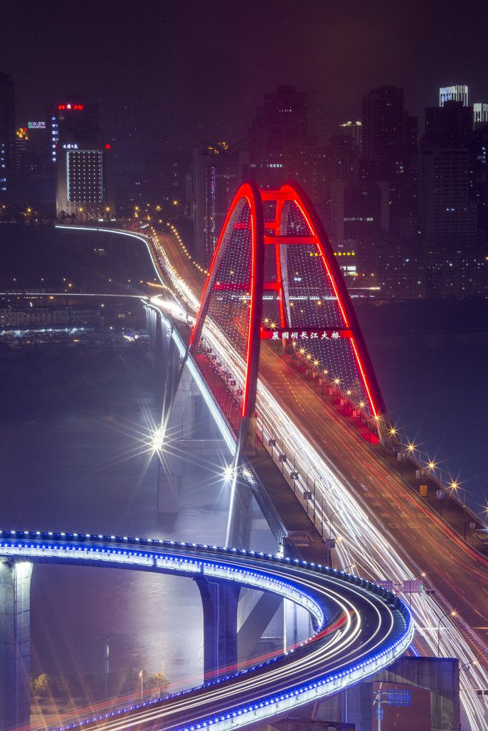 Detail of Caiyuanba Bridge, Chongqing, China by Anonymous