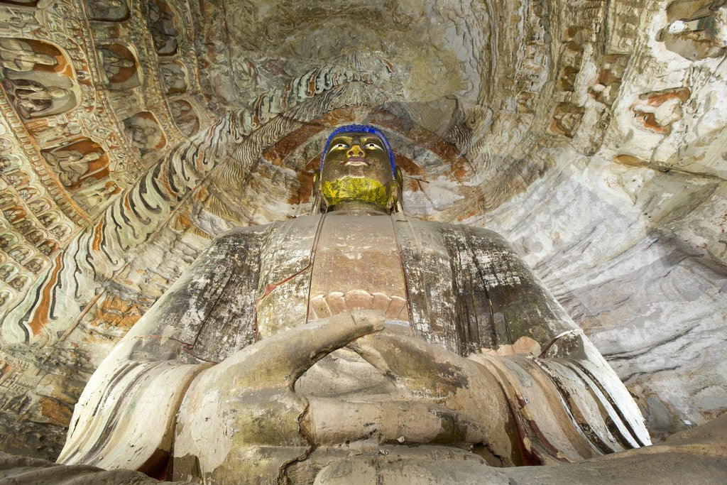 Detail of Buddha Caves, Datong, Shanxi Province, China by Anonymous