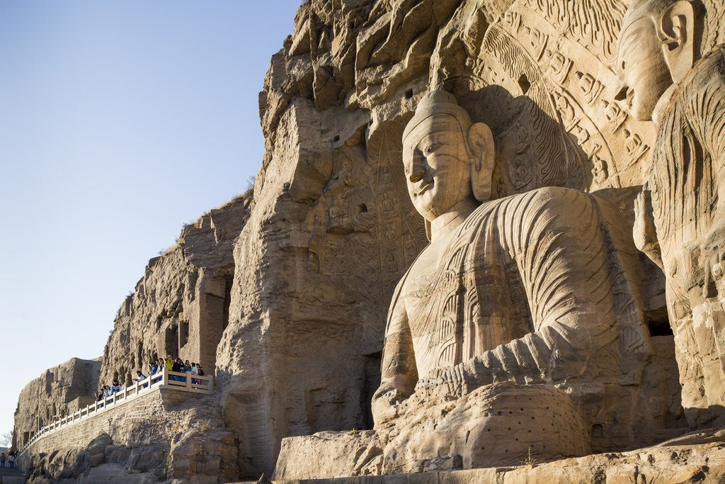 Detail of Buddha Cave, Datong, Shanxi Province, China by Anonymous