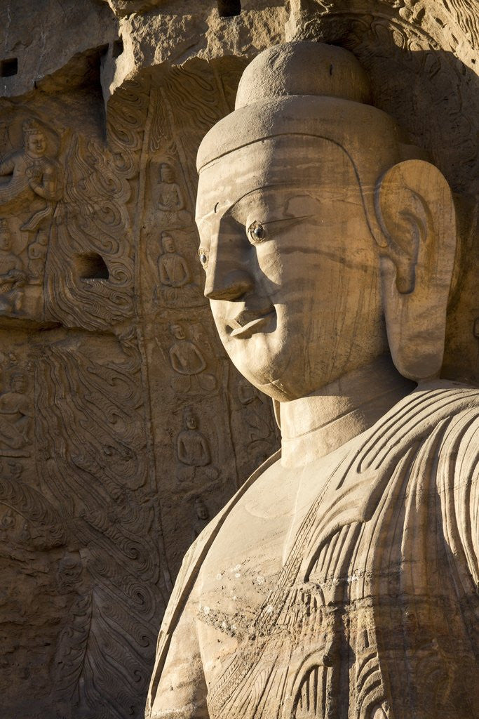 Detail of Buddha Cave, Datong, Shanxi Province, China by Anonymous