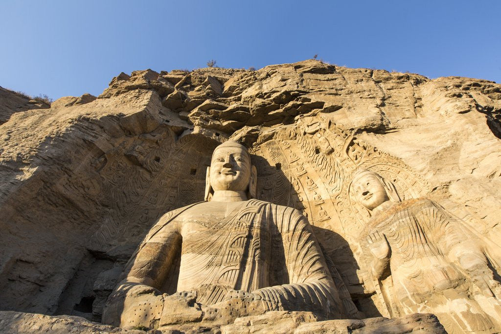Detail of Buddha Cave, Datong, Shanxi Province, China by Anonymous