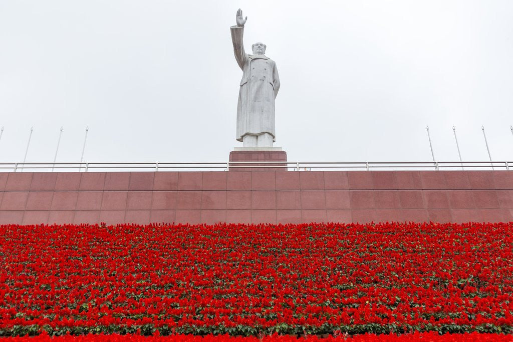 Detail of Mao Zedong Statue, Chengdu, Sichuan Province, China by Anonymous