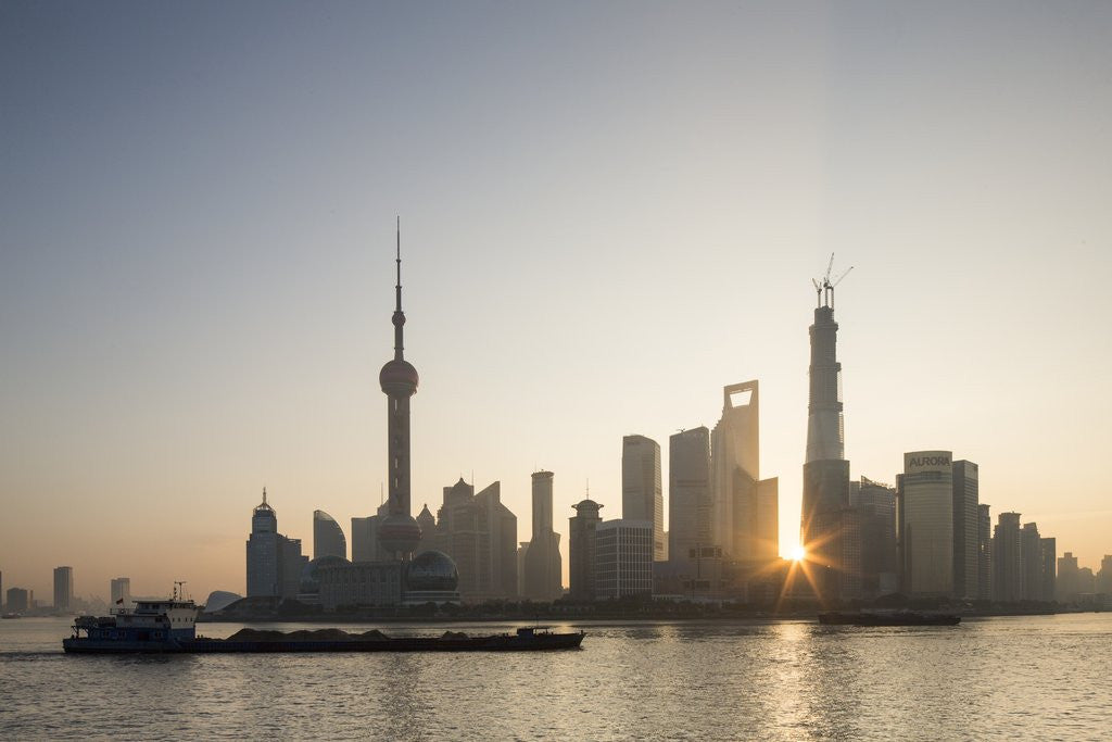 Detail of Pudong Skyline, Shanghai, China by Anonymous
