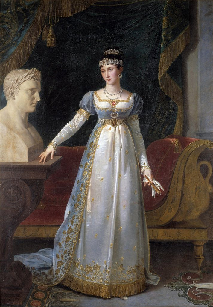 Detail of Portrait of Pauline Bonaparte by Robert Lefebvre