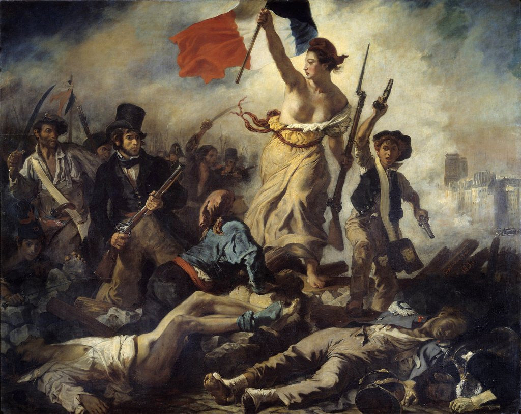 Detail of Liberty Leading the People by Eugene Delacroix