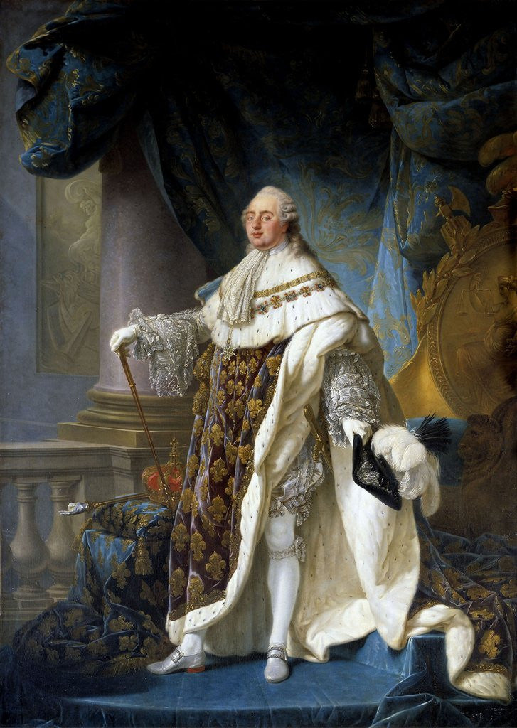 Detail of Portrait of King Louis XVI by Antoine-Francois Callet