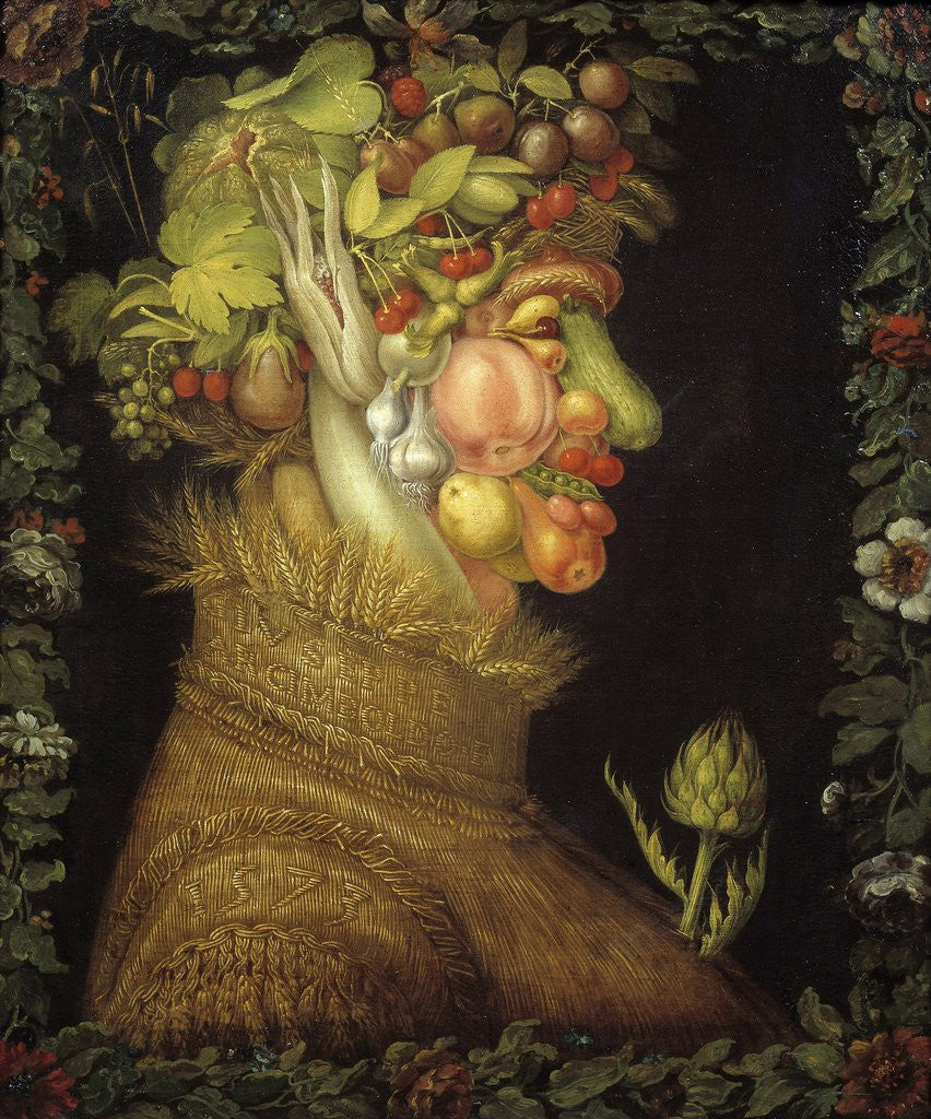 Detail of Summer by Giuseppe Arcimboldo