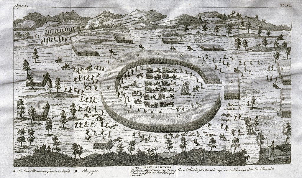 Detail of Julius Caesar and Battle with Ambiorix by Anonymous