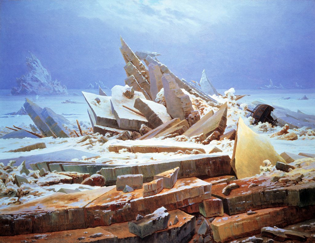 Detail of The Polar Sea by Caspar David Friedrich