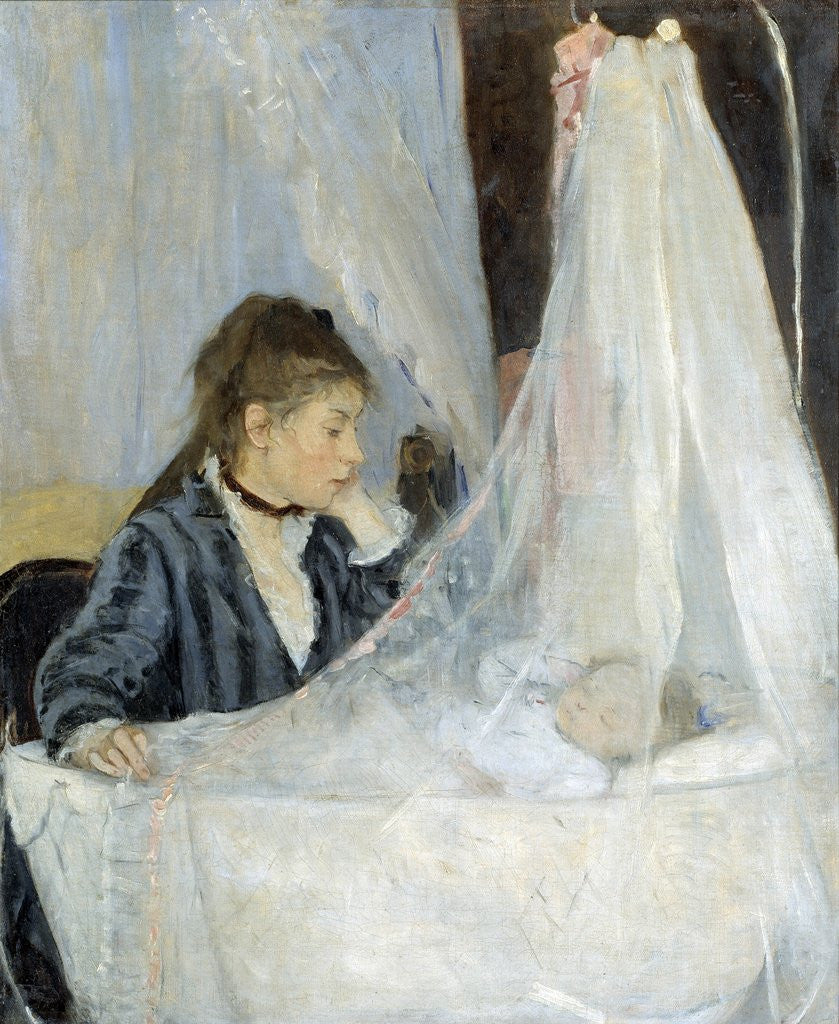 Detail of The Cradle by Berthe Morisot