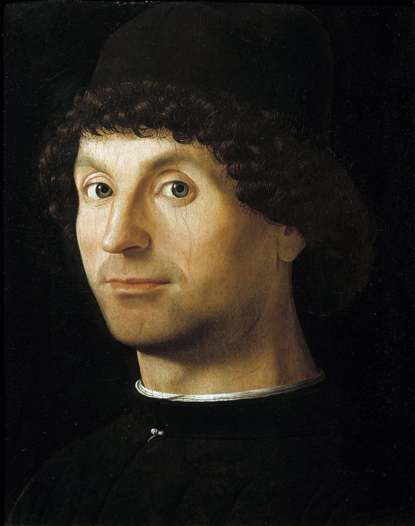 Detail of Portrait of a Man by Antonello da Messina