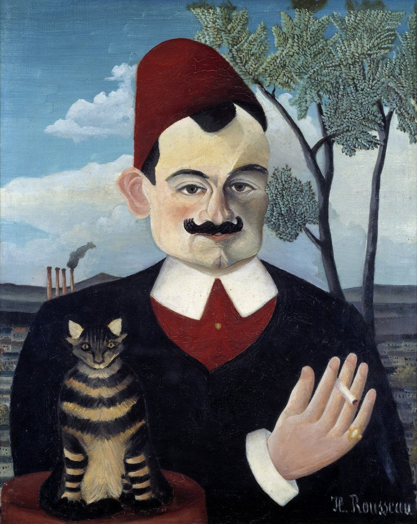 Detail of Portrait of Pierre Loti by Le Douanier Rousseau