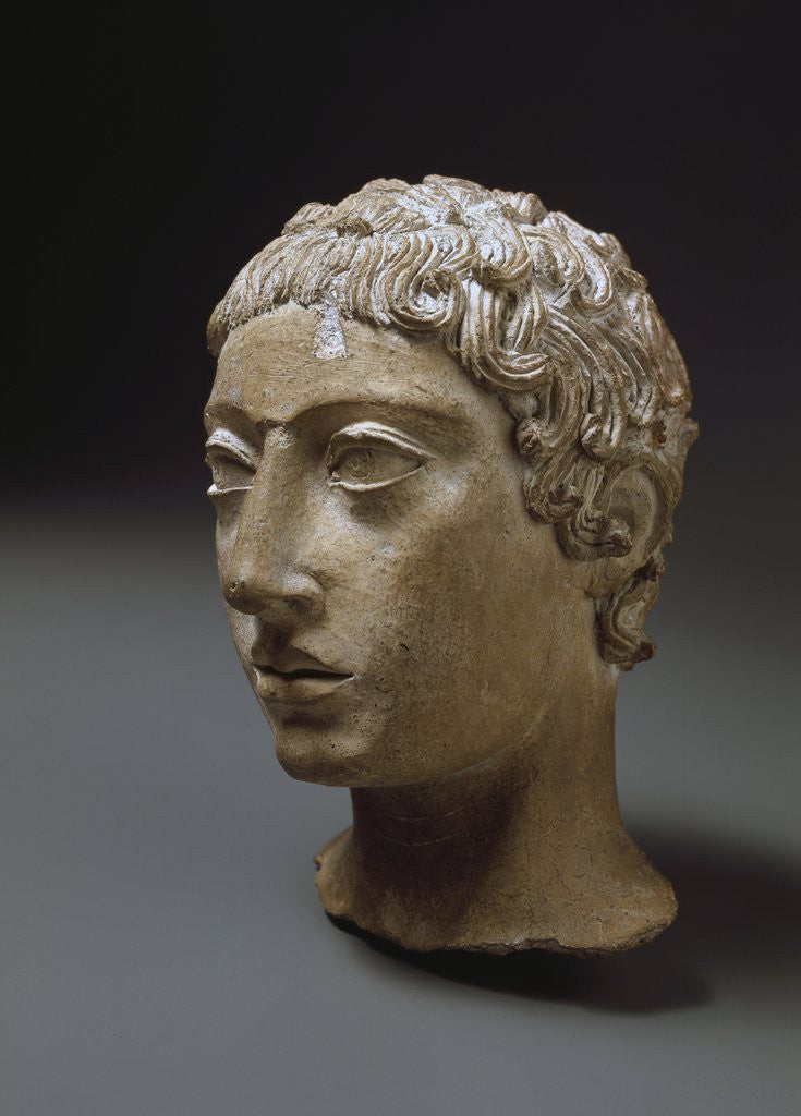 Detail of Etruscan head of a youth, known as head of Malavolta by Anonymous