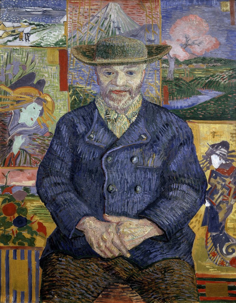 Detail of Pere Tanguy by Vincent Van Gogh