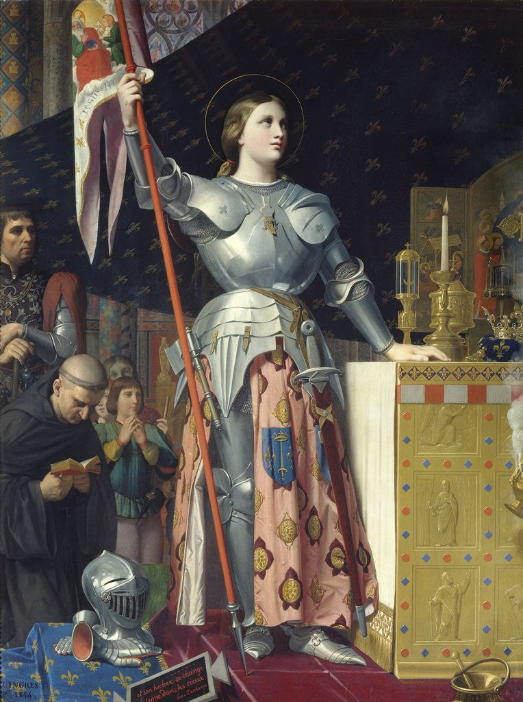 Detail of Joan of Arc at the Coronation of Charles VII in Reims Cathedral by Jean-Auguste-Dominique Ingres