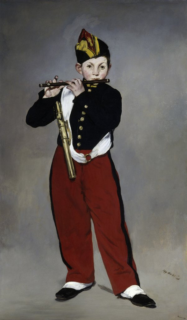 Detail of The Fife Player by Edouard Manet