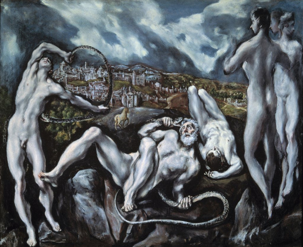 Detail of Laocoon by El Greco