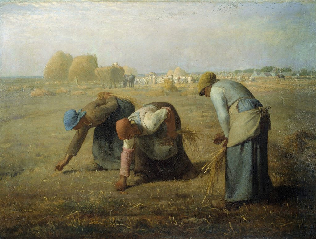 Detail of The Gleaners by Jean-Francois Millet