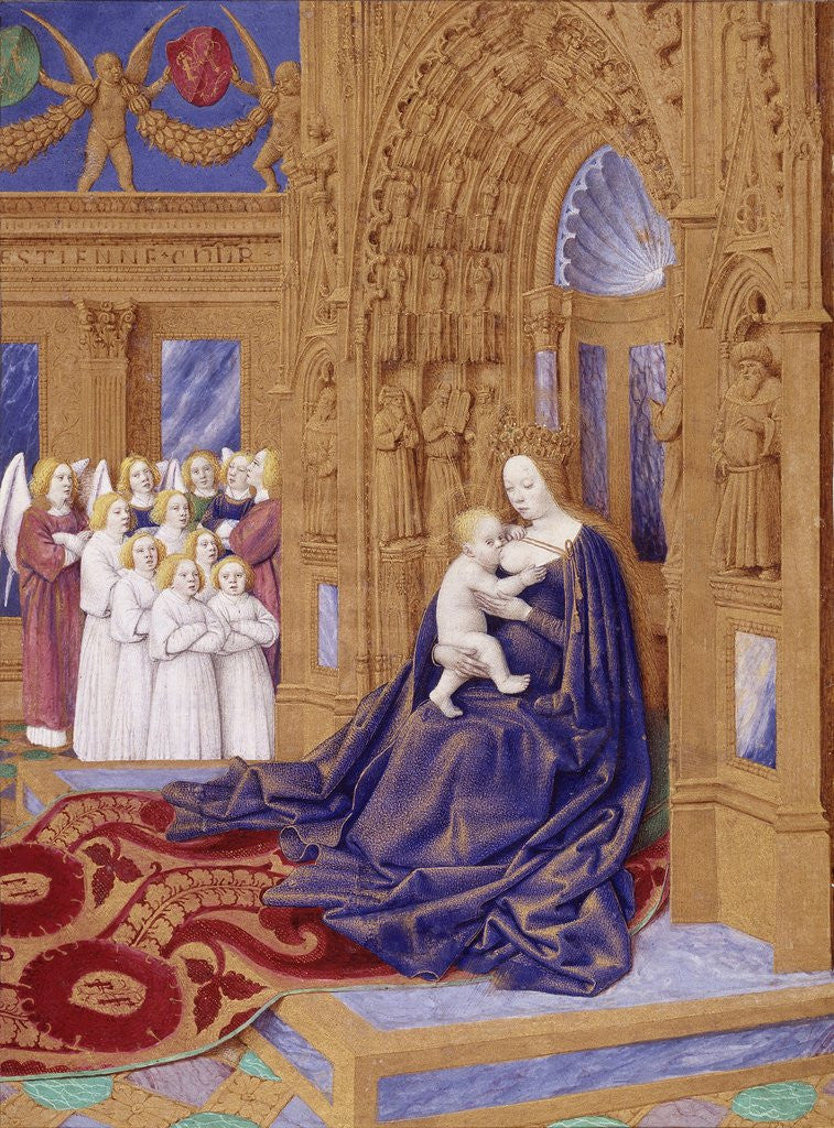 Detail of The Virgin and the Child by Jean Fouquet