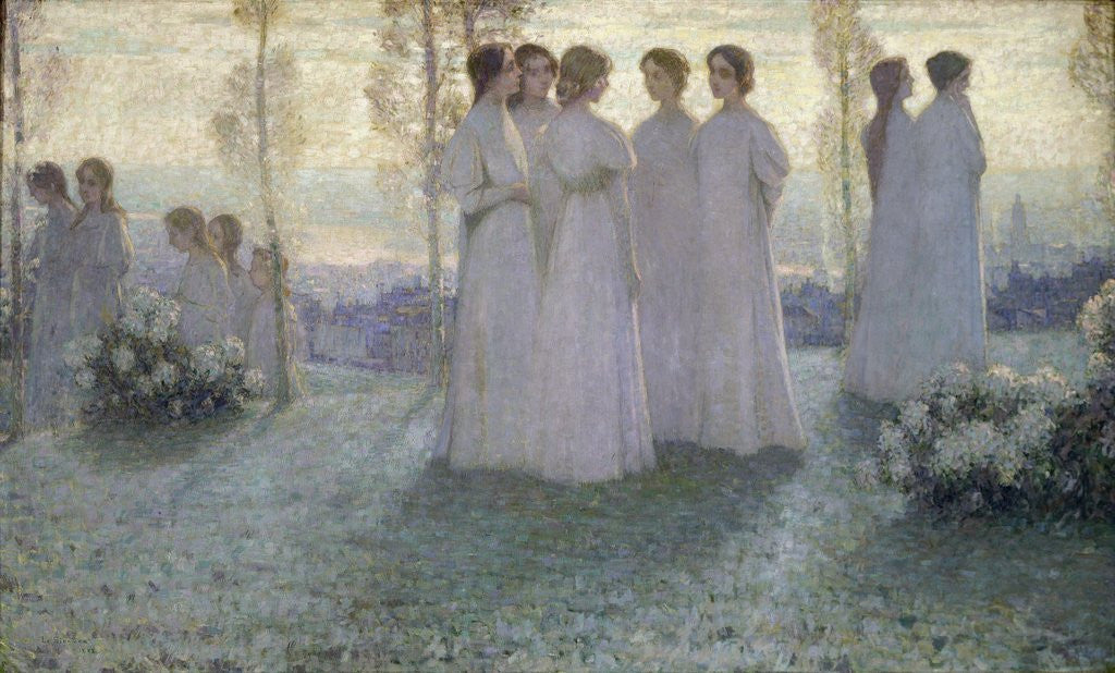 Detail of Sunday by Henri Eugene Le Sidaner